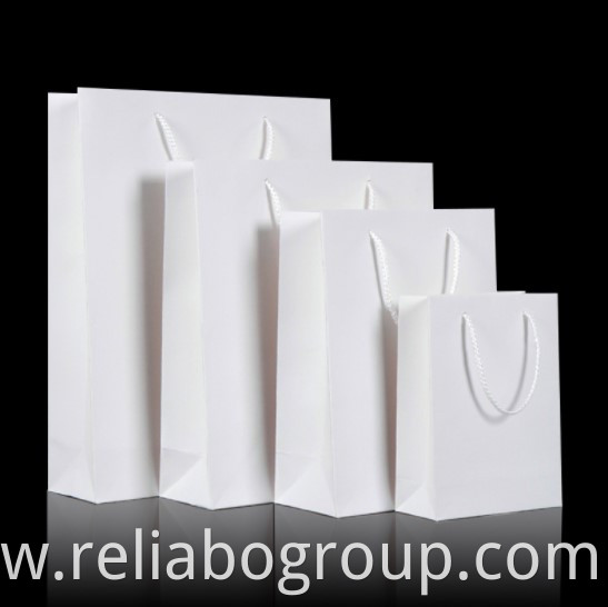 Luxury ribbon handle boutique shopping packaging customized printed euro tote paper gift bags with logo